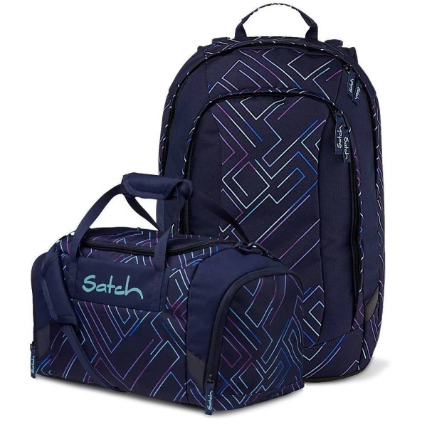 satch - Set aus air + Sporttasche in blau