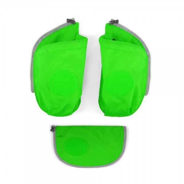 ergobag - Zugabe Seitentaschen Zip-Set grün Grün in grün