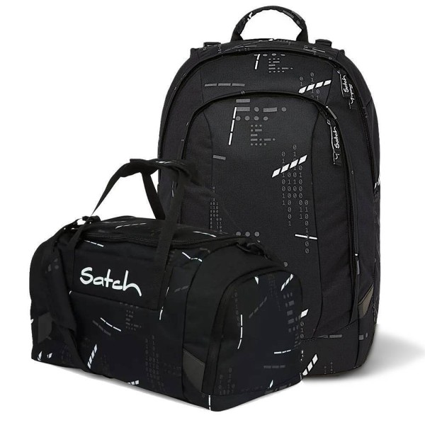 satch - Set aus air + Sporttasche in schwarz