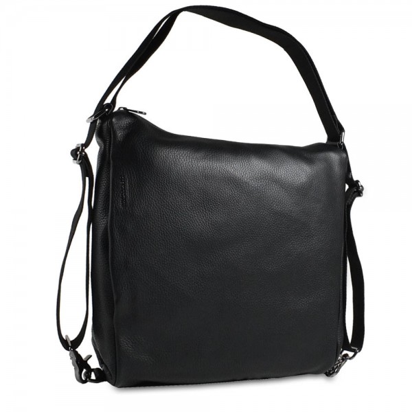 Mandarina Duck - Mellow Leather Hobo Bag FZT72 in schwarz
