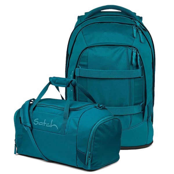 satch - Set aus pack + Sporttasche in blau